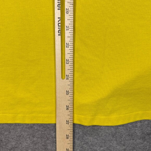 Ralph Lauren Polo Shirt Mens Large Yellow Classic Fit Preppy - Picture 9 of 10